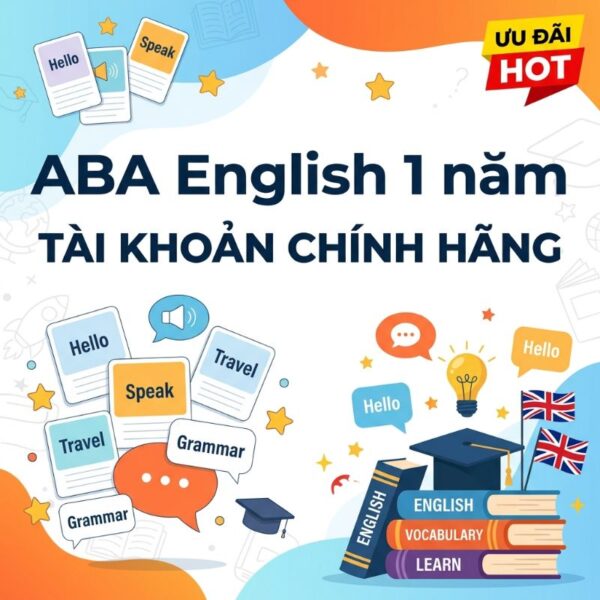 Tài Khoản ABA English 1 năm
