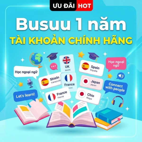 Tài Khoản Busuu 1 năm