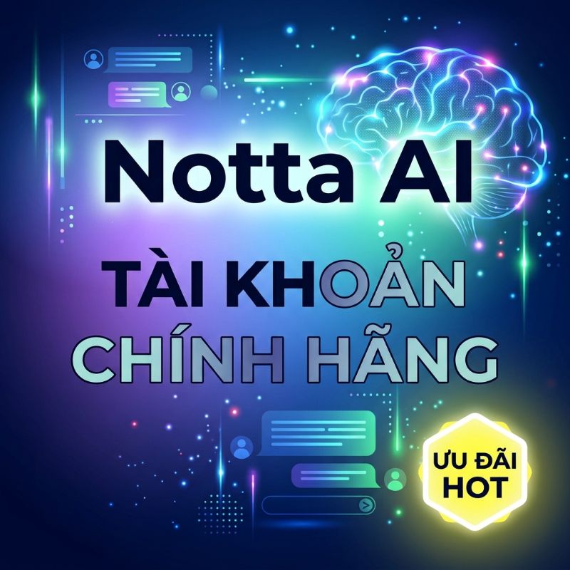 Tài Khoản Notta AI 1 Tài Khoản Notta AI